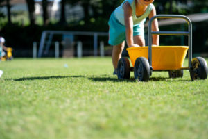 千葉県鎌ヶ谷市の幼稚園・鎌ヶ谷みどり幼稚園園庭の芝生施工・管理